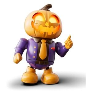 Halloween Dancing‎ Pumpkin Robot Toy with Music Light Up for Kids